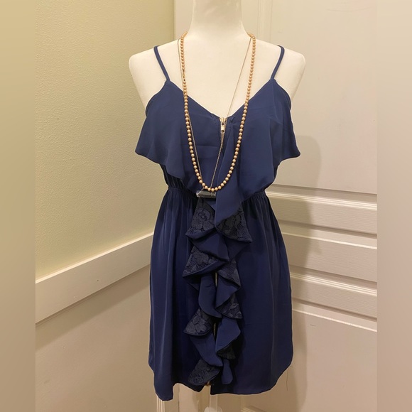 Blue Rain semi-formal dress - Picture 3 of 5